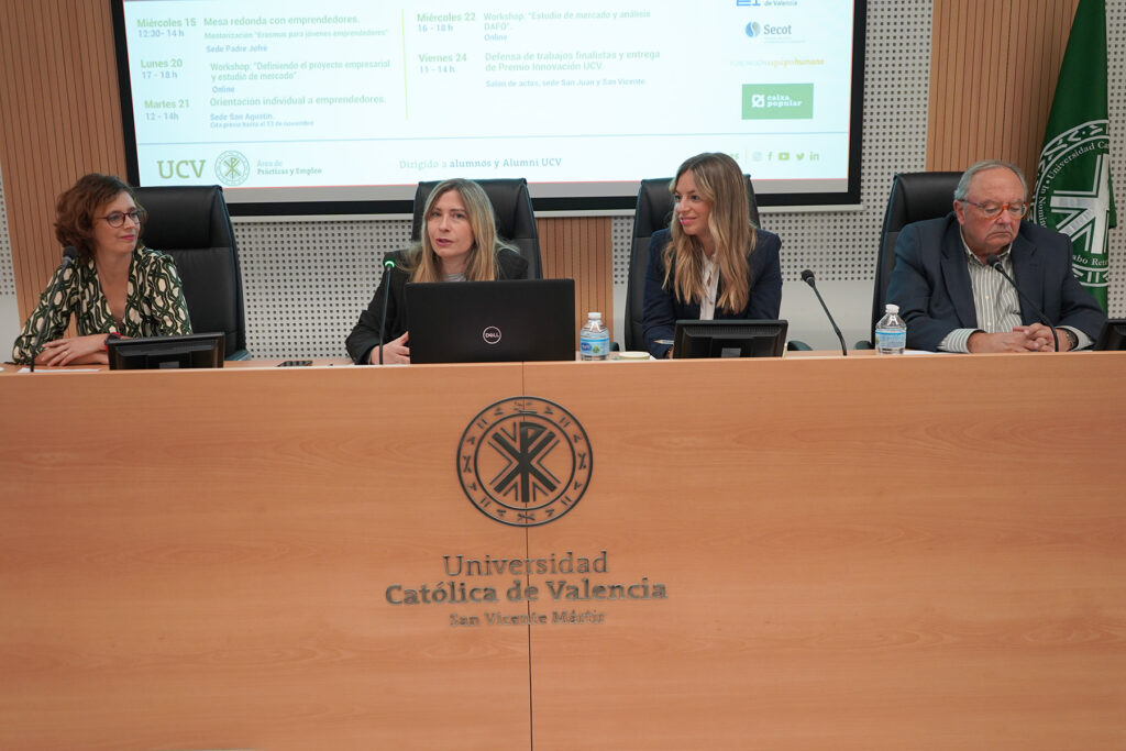 Participantes en Semana de la innovación y emprendimiento en la Universidad Católica de Valencia (UCV).