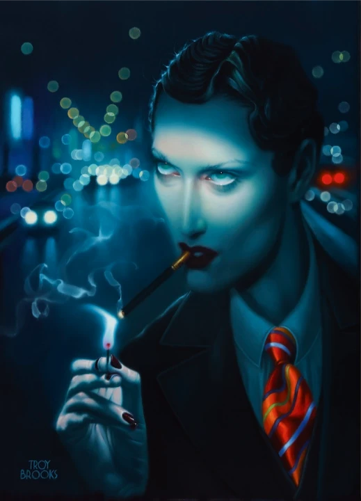 Dreamland: Retrato andrógino con fondo urbano, Troy Brooks