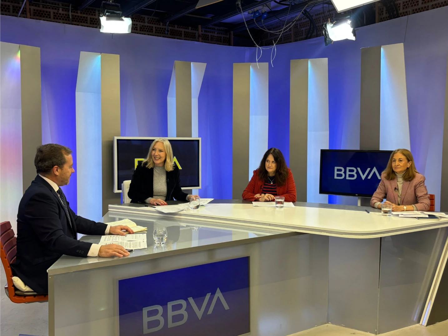 Vista general del plató de TeleValencia